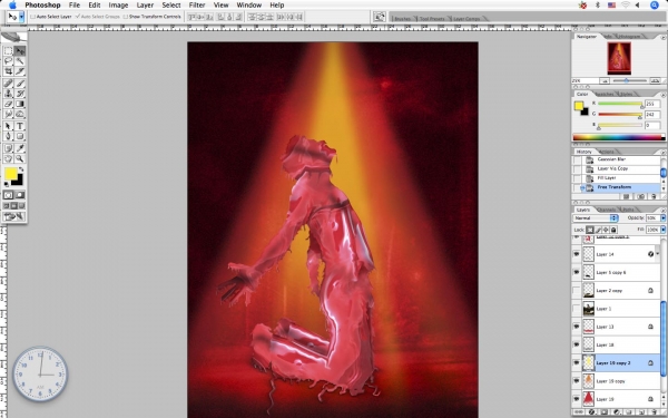 Creation of burned men: Step 31